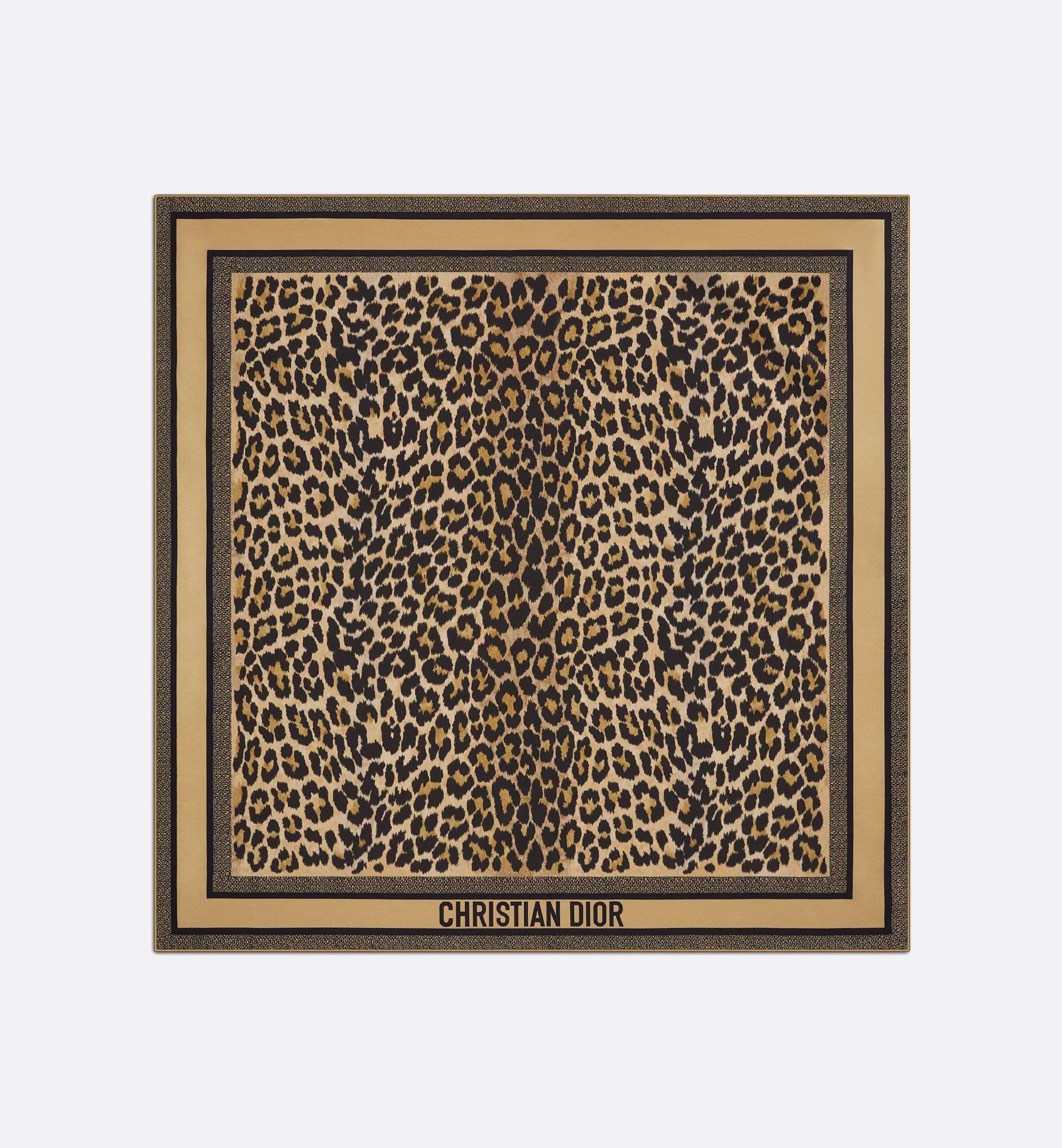 Christian Dior Diortwin Mizza 90 Square Scarf Silk