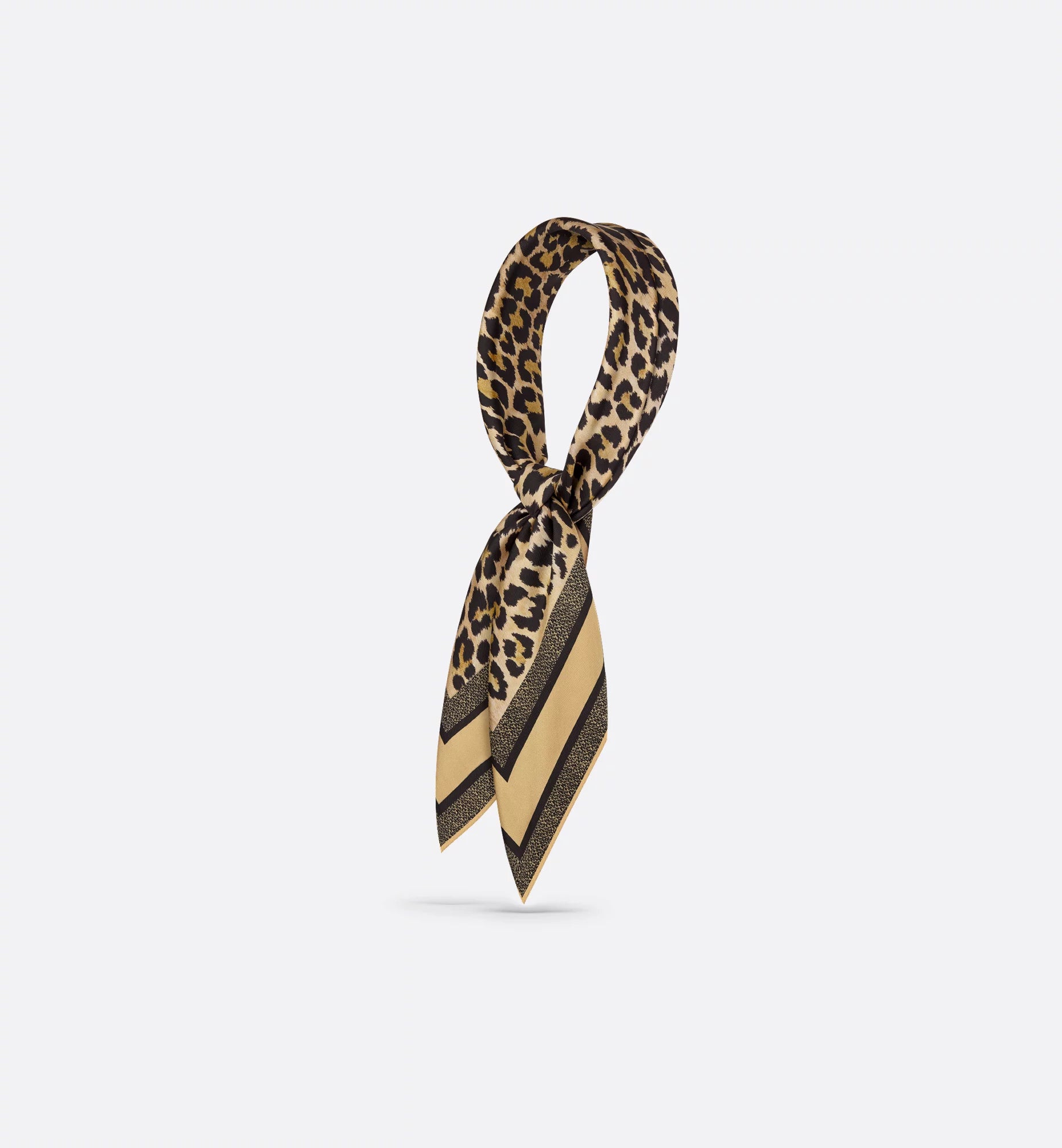 Christian Dior Diortwin Mizza 90 Square Scarf Silk