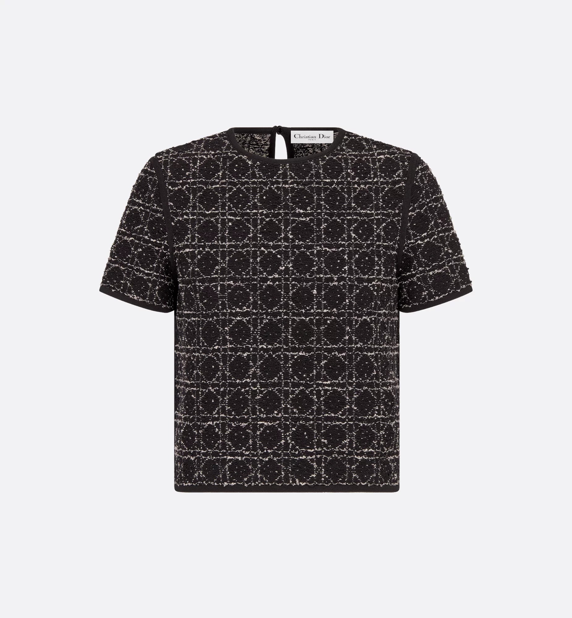Dior Macrocannage Short-Sleeved Top