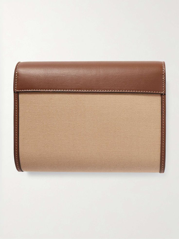 Hunting Season Leather and Canvas Clutch