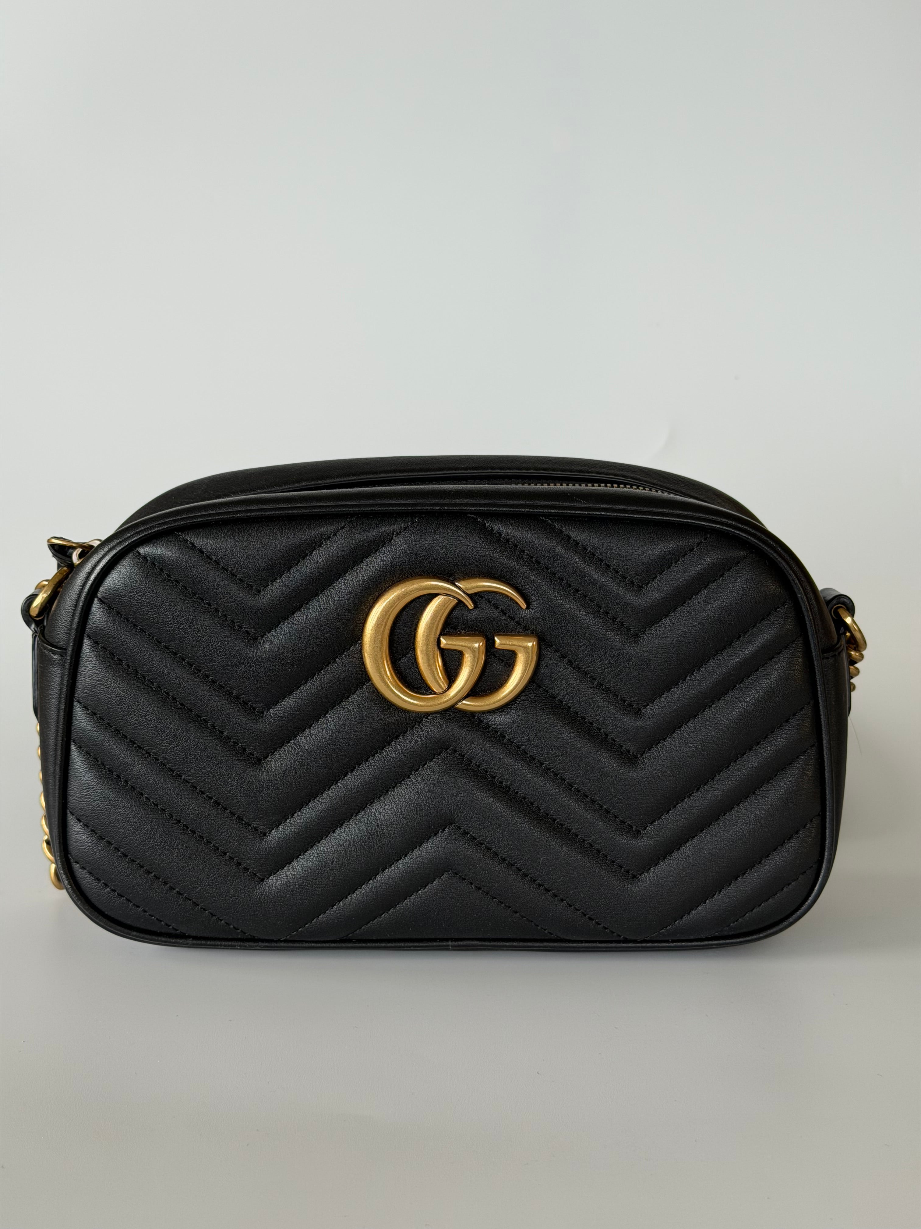 Gucci GG Marmont Camera Small Quilted Shoulder Bag