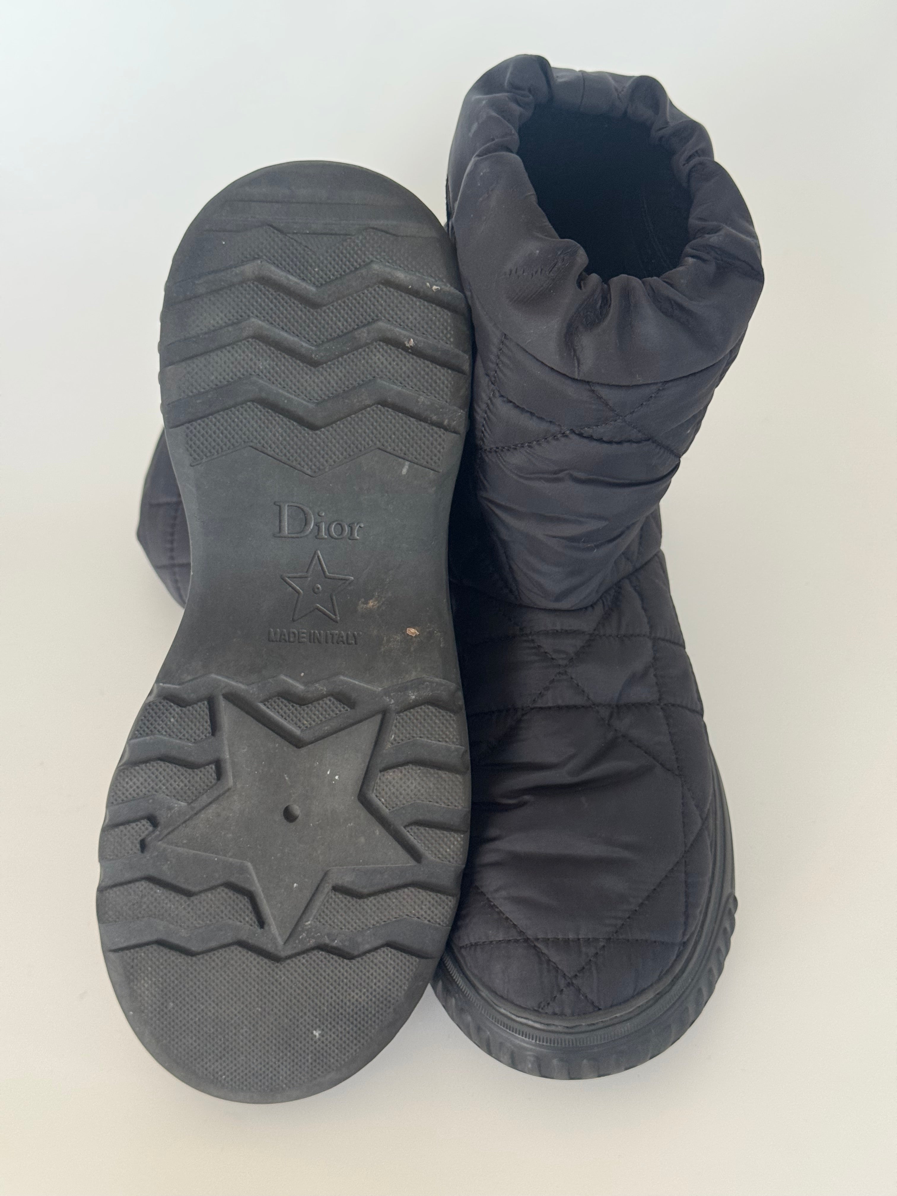 Christian Dior Cannage Nylon Boots