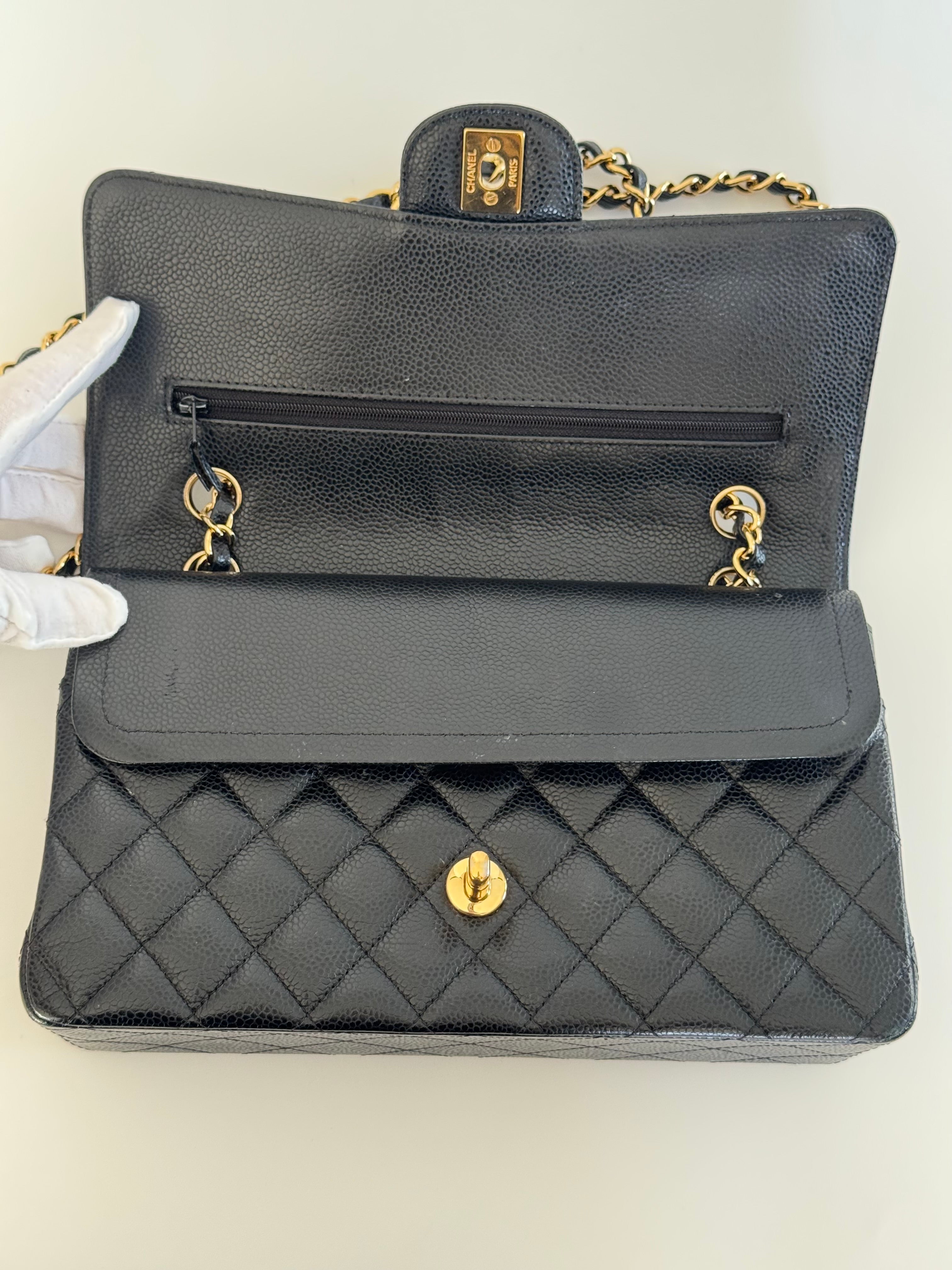 Chanel Classic Flap Bag Black Caviar