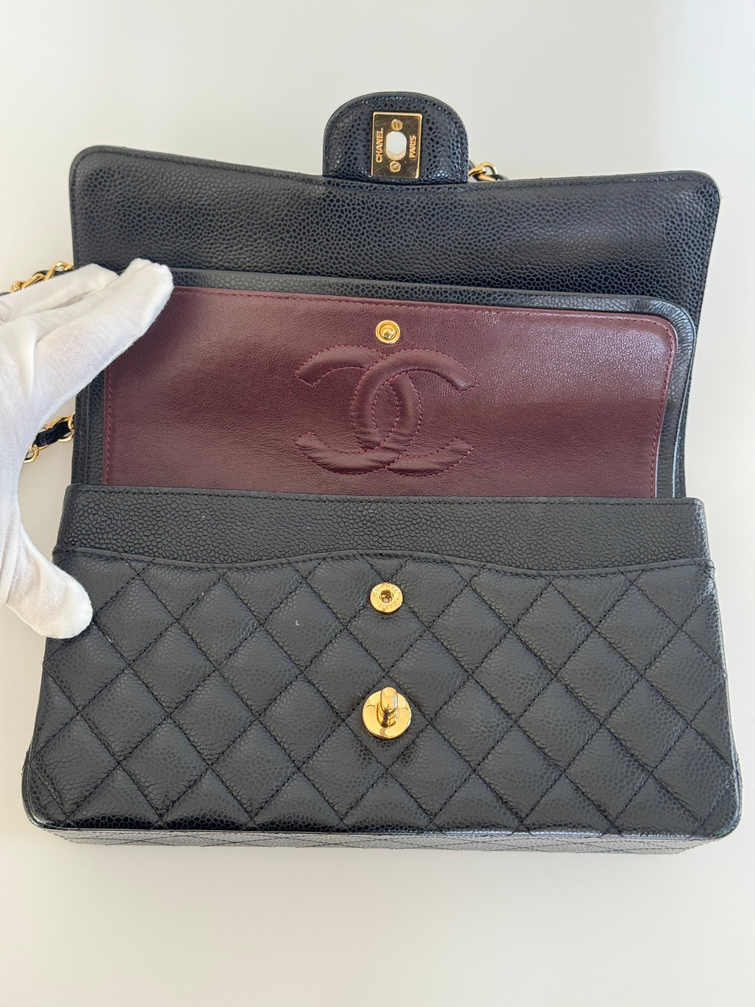 Chanel Classic Flap Bag Black Caviar