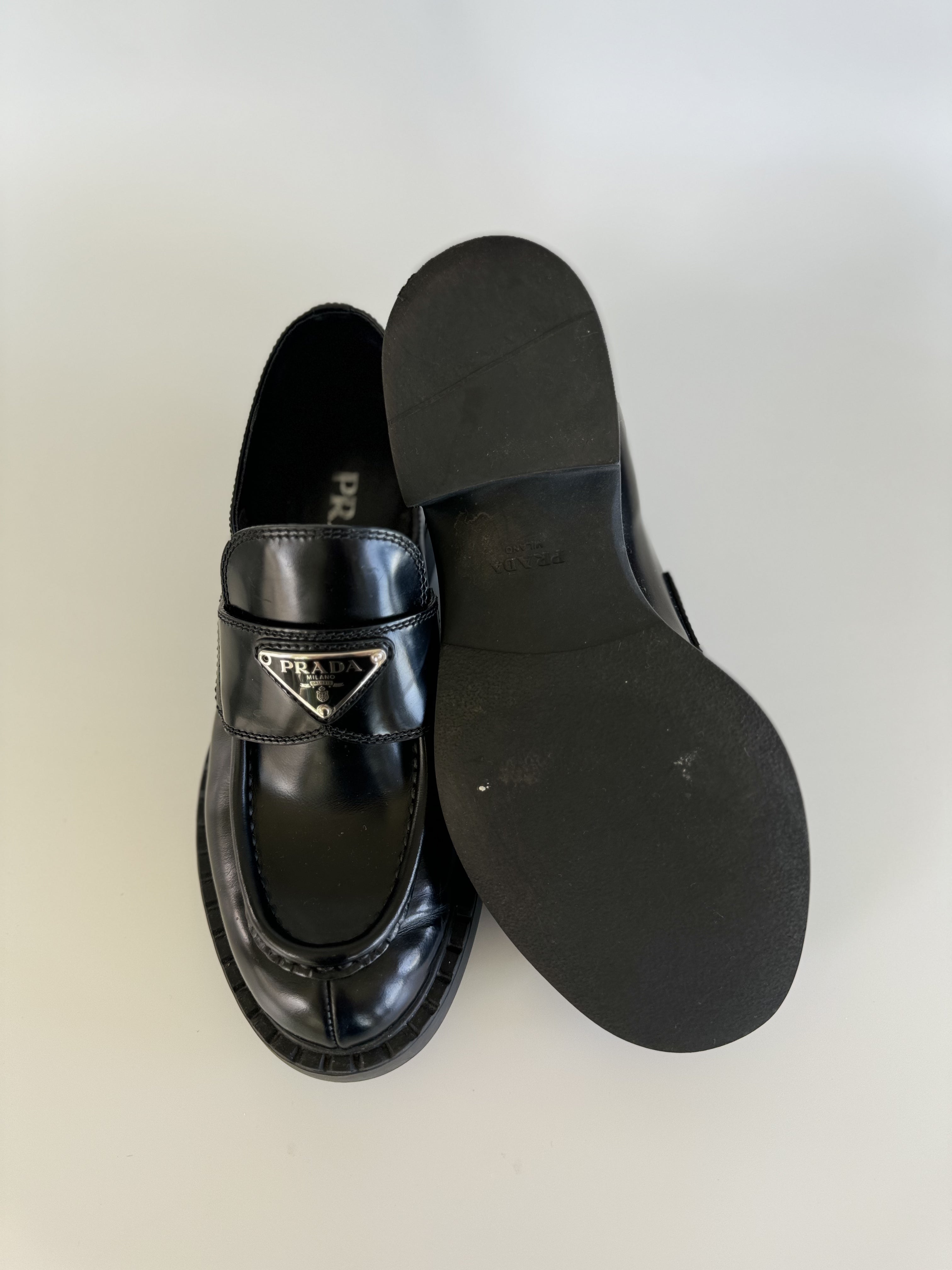 Prada Leather Oxfords