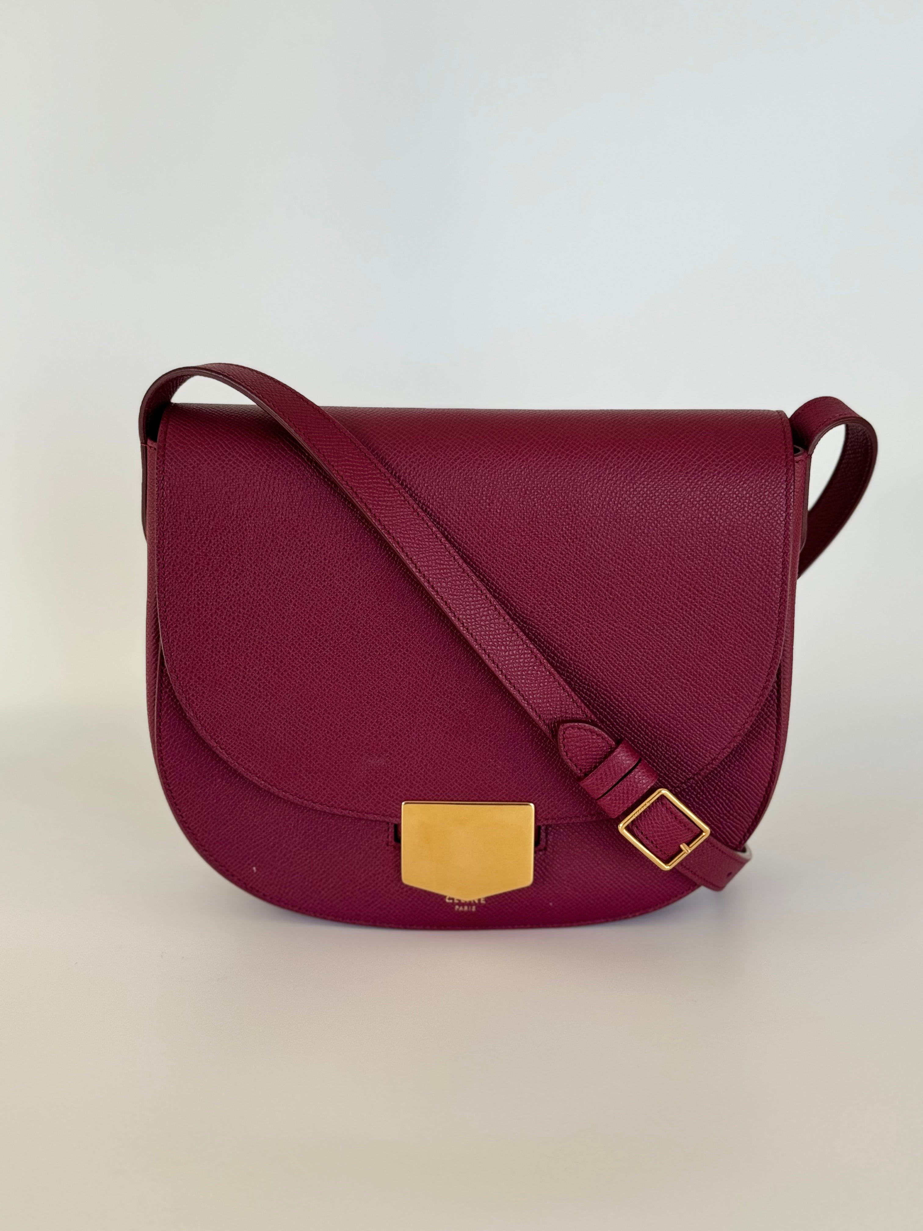 Celine Leather Trotteur Medium