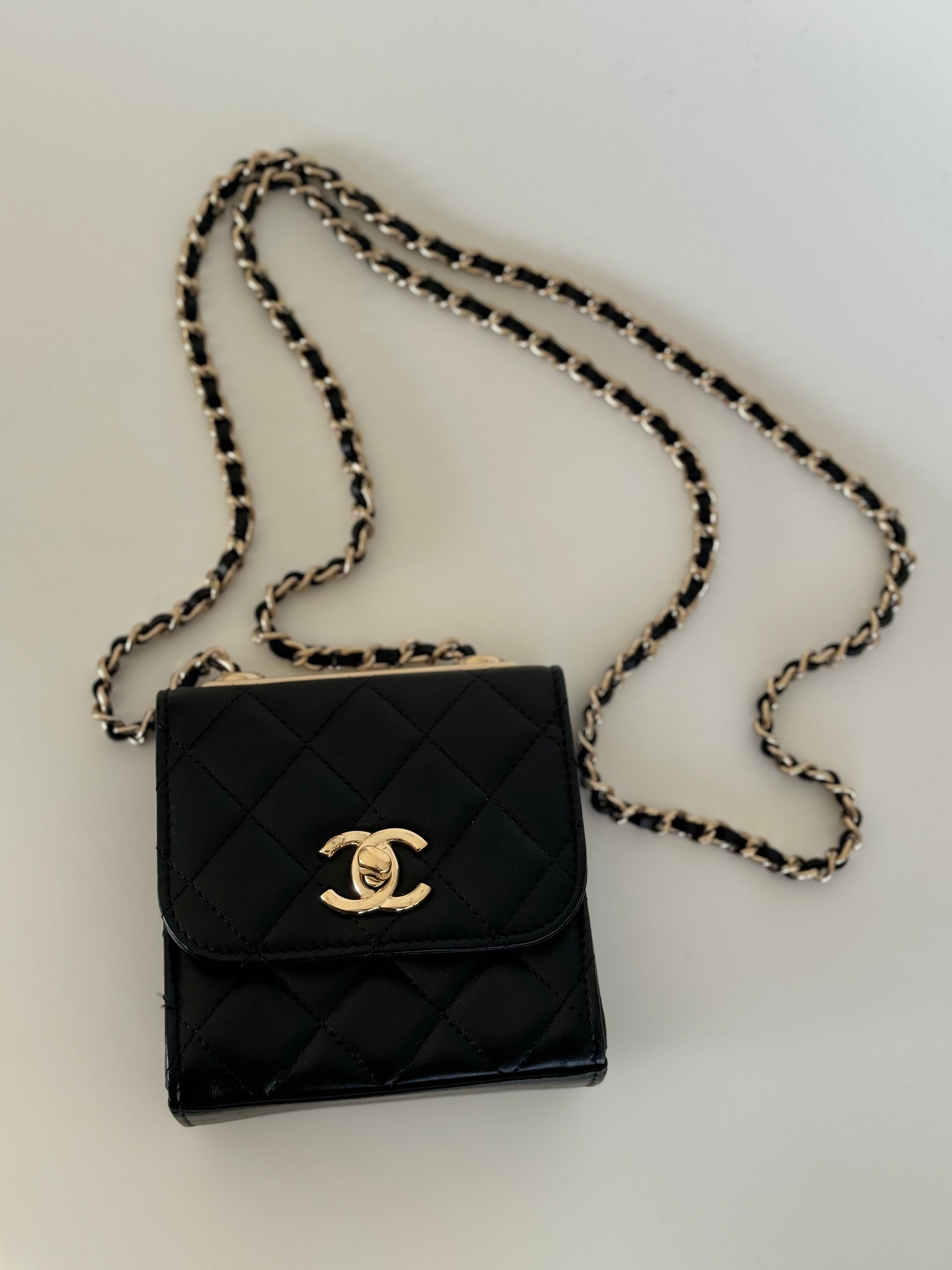 Chanel Mini Trendy CC Wallet on Chain
