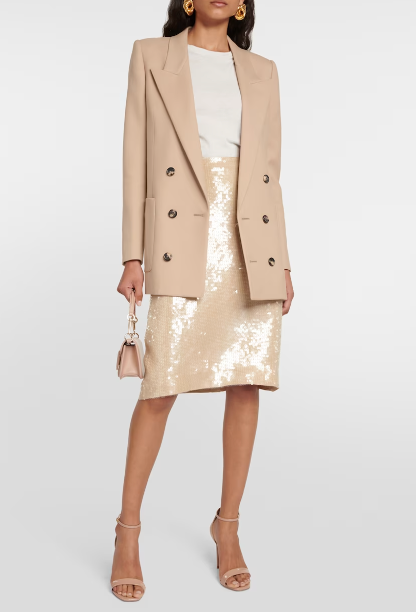 Nili Lotan Bonne Sequin Skirt