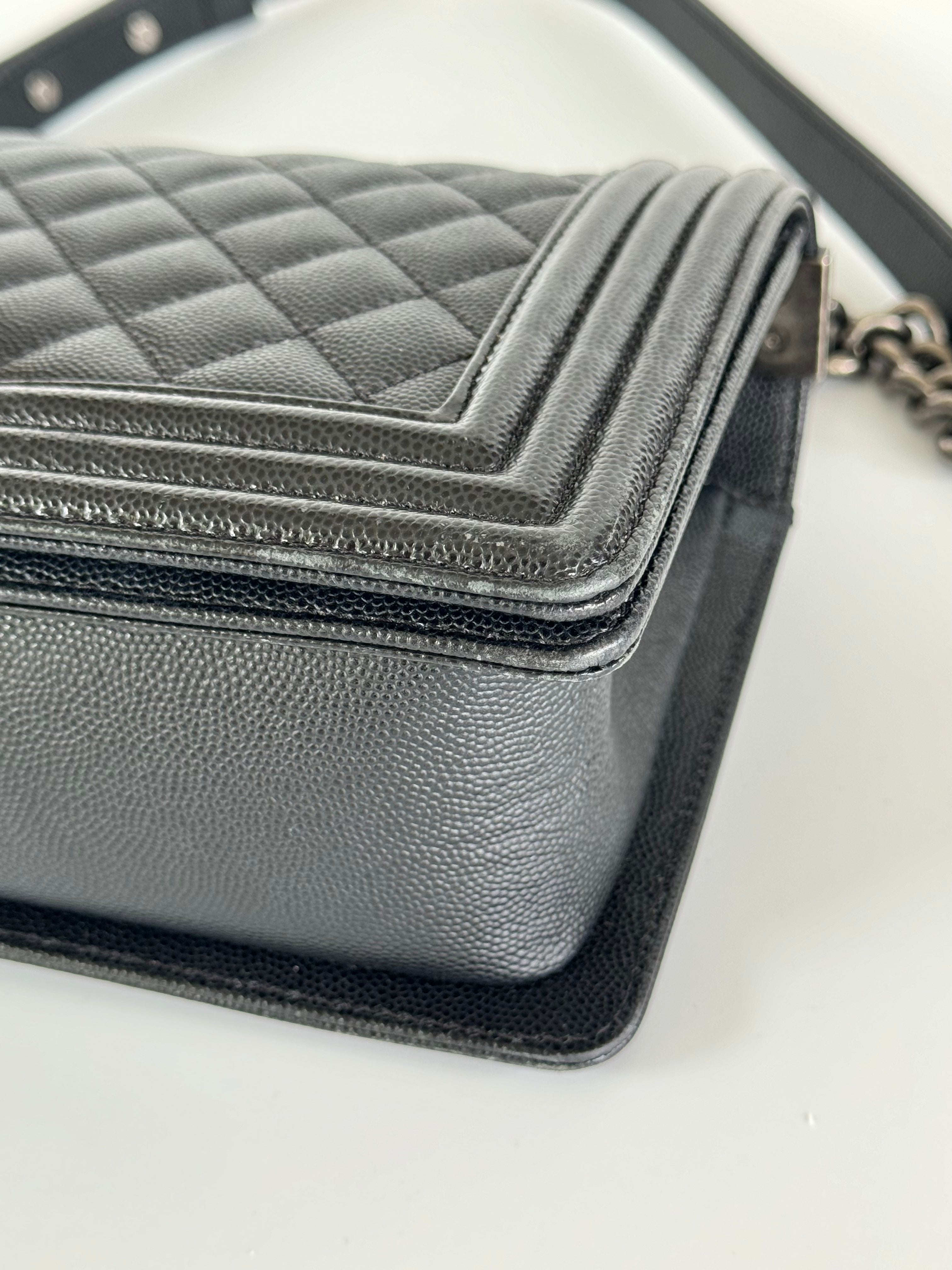 Chanel Boy Bag Caviar Black