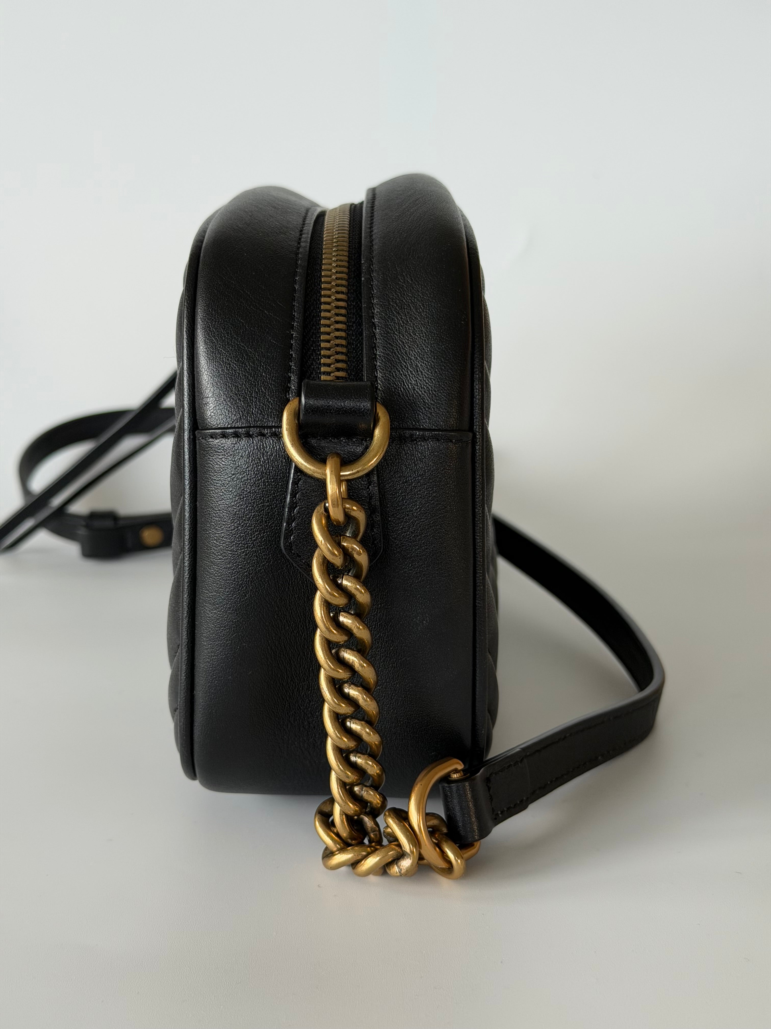 Gucci GG Marmont Camera Small Quilted Shoulder Bag