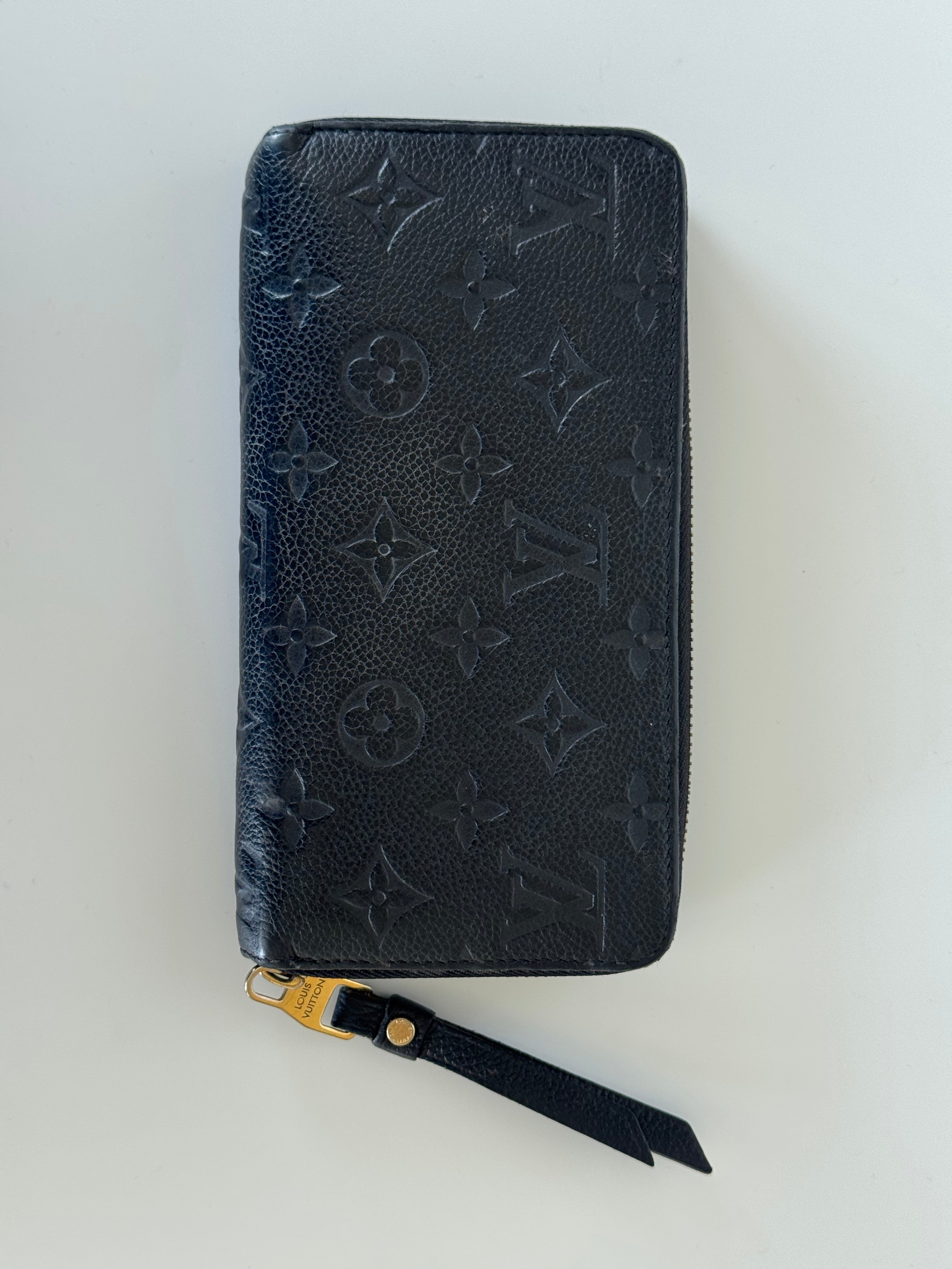 Louis Vuitton Monogram Empreinte Leather Zippy Wallet