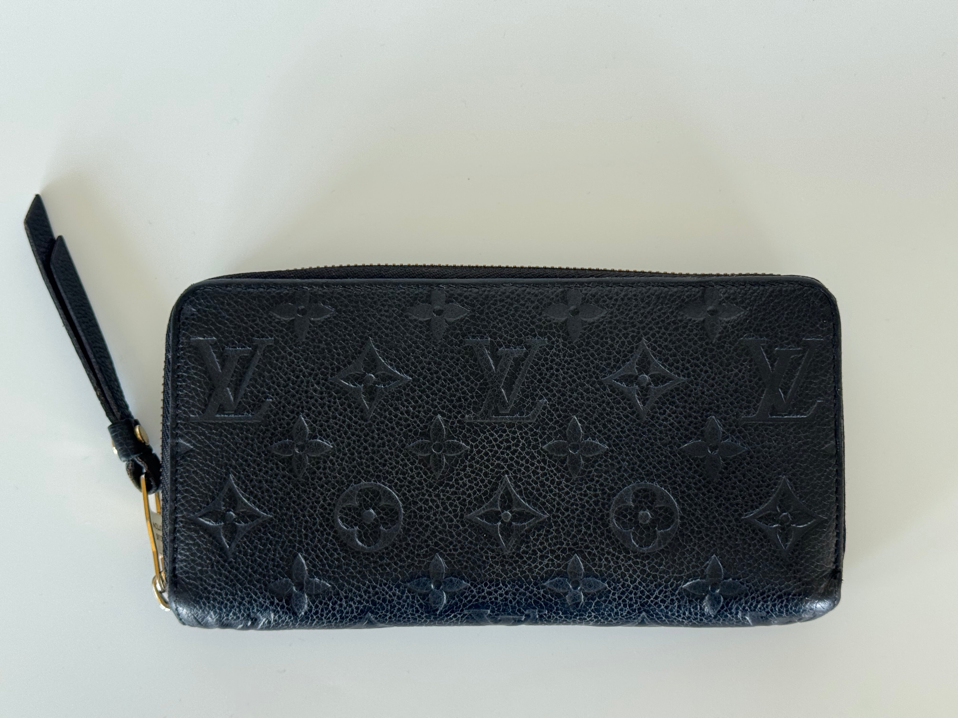 Louis Vuitton Monogram Empreinte Leather Zippy Wallet