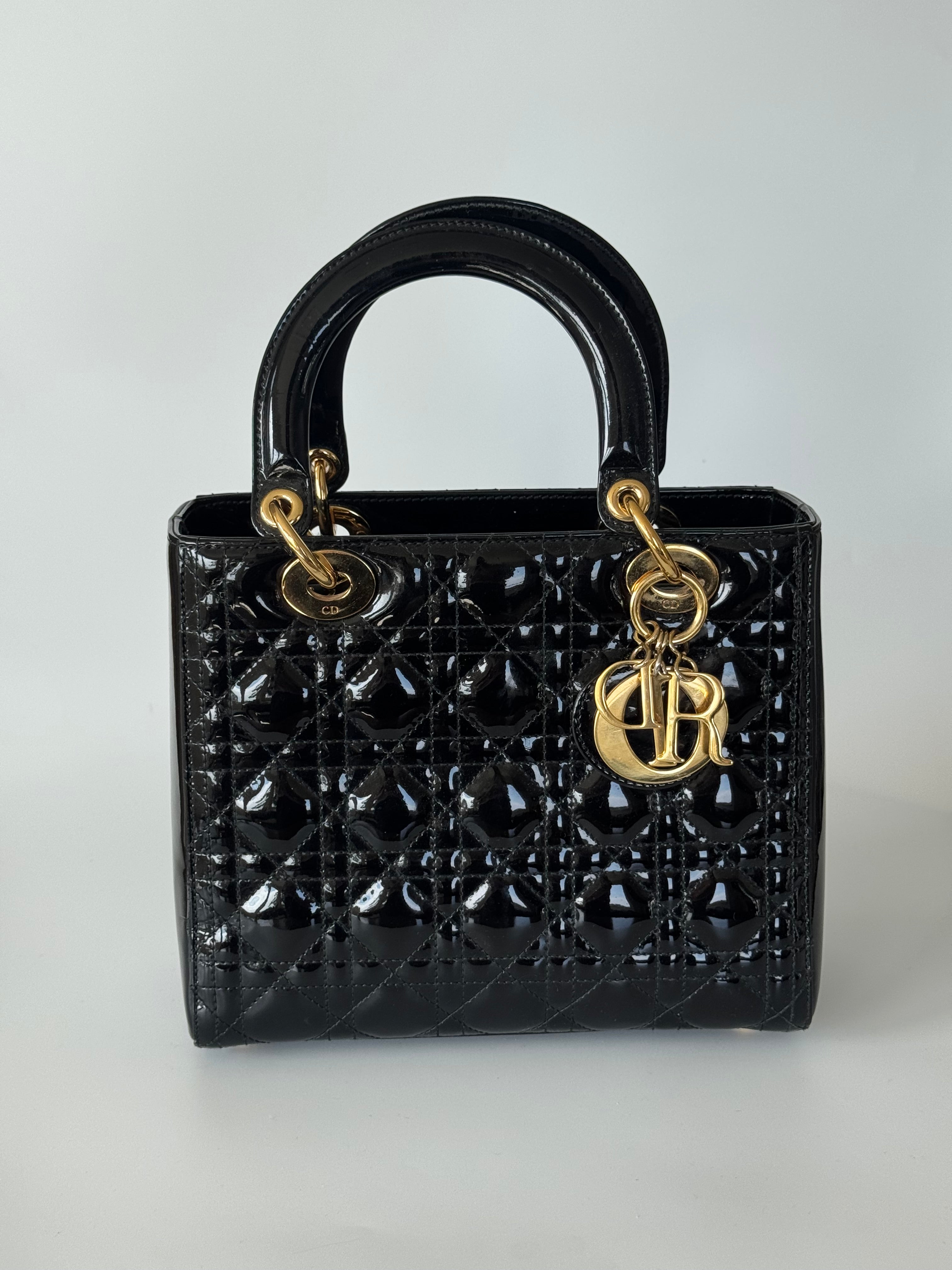 Dior Medium Patent Lady Dior Bag